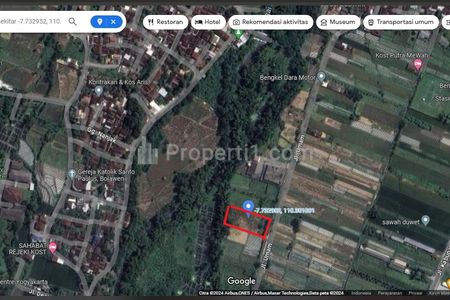 Jual Tanah Sawah Luas 2.530 m2 di Jaten Sendangadi Mlati Sleman Yogyakarta