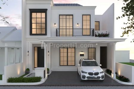 Dijual Rumah Baru, Desain American Style di Royal Park, Citraland, Surabaya