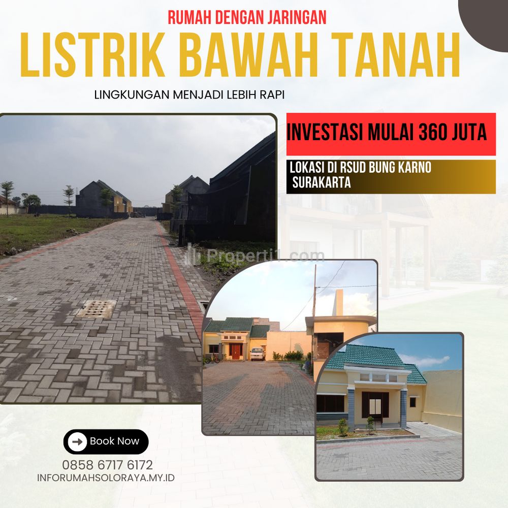 Dijual Rumah Murah Tipe 40 Bebas Banjir di Timur Jembatan Mojo Solo dekat Alun-alun Solo - Mojolaban, Sukoharjo, Jawa Tengah