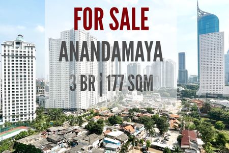 Dijual Apartemen Anandamaya Residences, 3BR 175sqm, Harga Termurah Ready To Move In, Also Avail Other 2/3/4BR Direct Owners, Yani Lim 08174969303