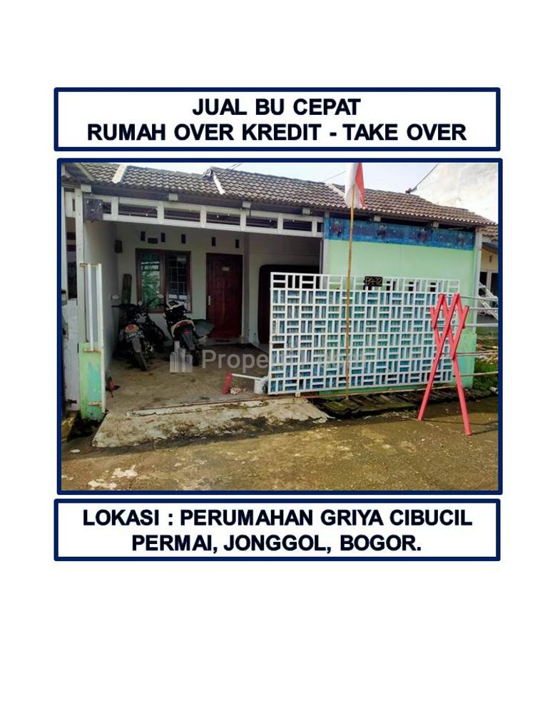 Jual BU Cepat Rumah Over Kredit/Take Over di Griya Cibucil Permai, Jonggol, Bogor