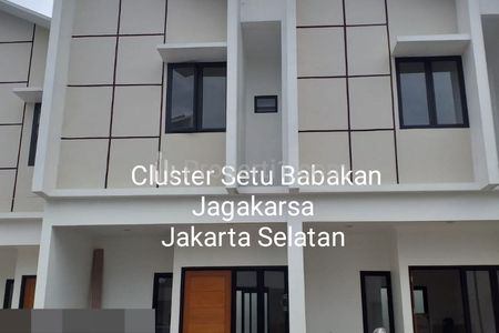 Dijual Rumah Cluster Indent di Jagakarsa Jakarta Selatan dekat Setu Babakan