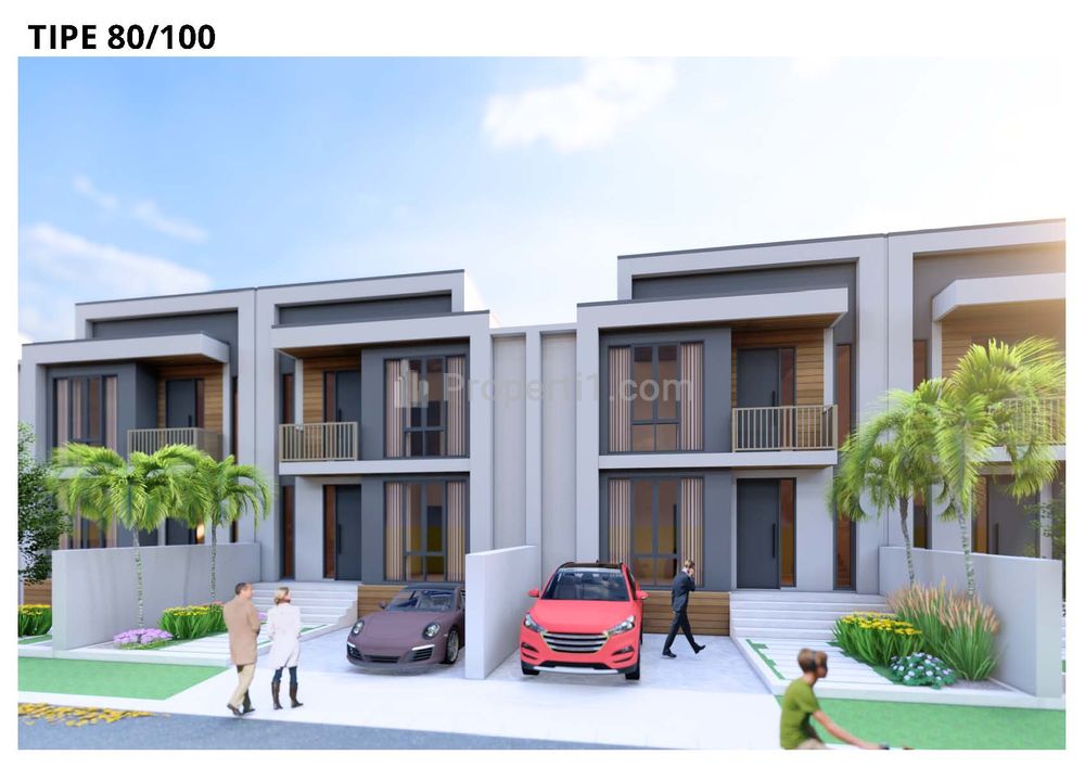 Jual Rumah 2 Lantai Dalam Perumahan Mewah Suasana Villa di Daerah Wisata Cisarua Bandung Barat