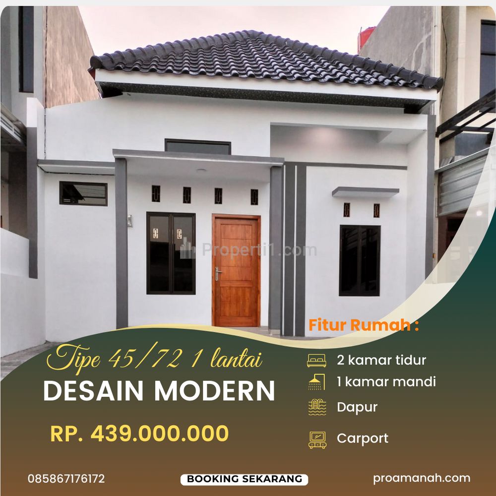 Jual Rumah 1 Lantai Mewah Murah di Kawasan Padat Gumpang Kartasura dekat RS UNS
