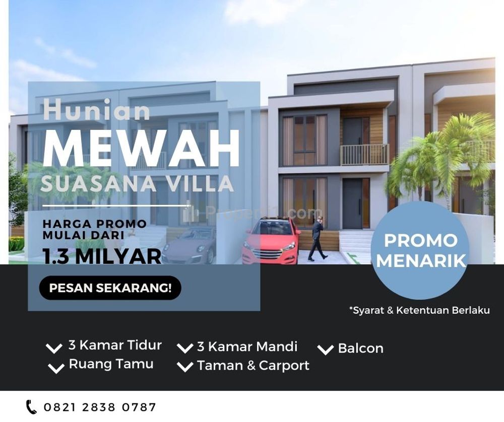 Jual Rumah 2 Lantai Nyaman City View dekat Banyak Tempat Wisata di Cisarua Lembang Bandung
