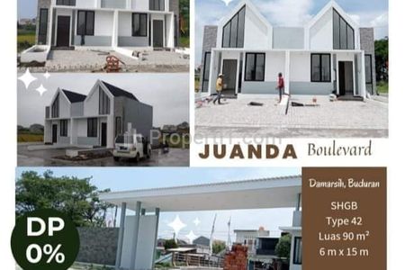 Dijual Rumah Model Scandinavian di Darmasi Buduran Sidoarjo