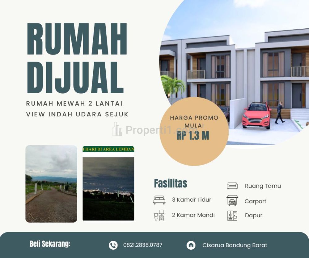Investasi Properti Rumah Terbaik Dipasarkan di Kawasan Wisata Cisarua Bandung Barat