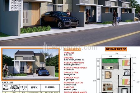 Dijual Unit Rumah Murah Modern Dekat Pasar Godean Sleman Yogyakarta