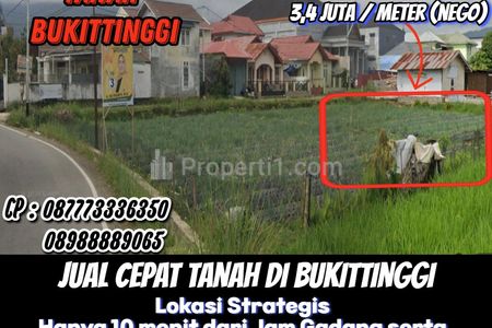 Jual Cepat Tanah di Birugo Bukittinggi