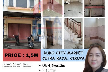 Dijual Ruko City Market Citra Raya, Cikupa - Tangerang