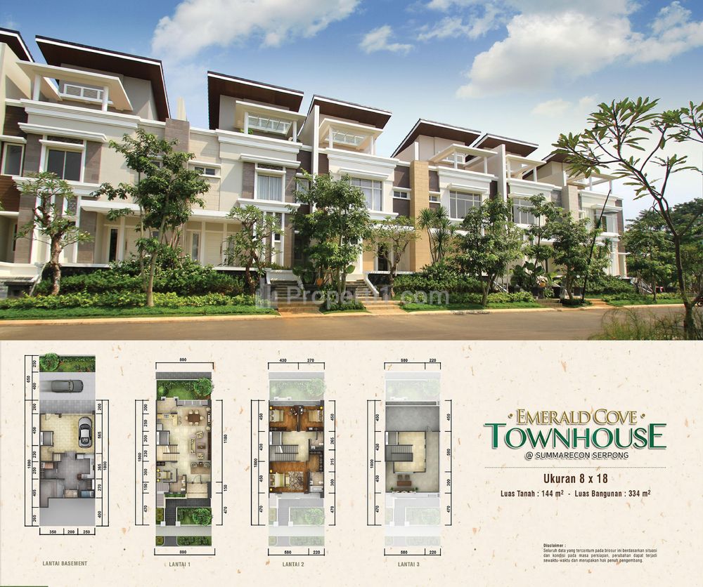 Dijual Townhouse Lokasi Strategis di Gading Serpong Tangerang