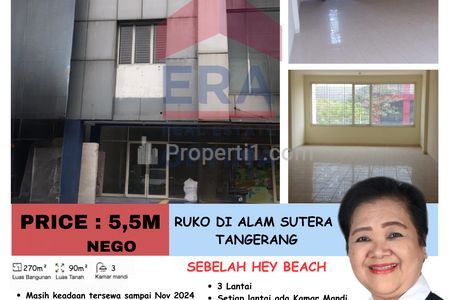 Dijual Ruko di Alam Sutera, Tangerang