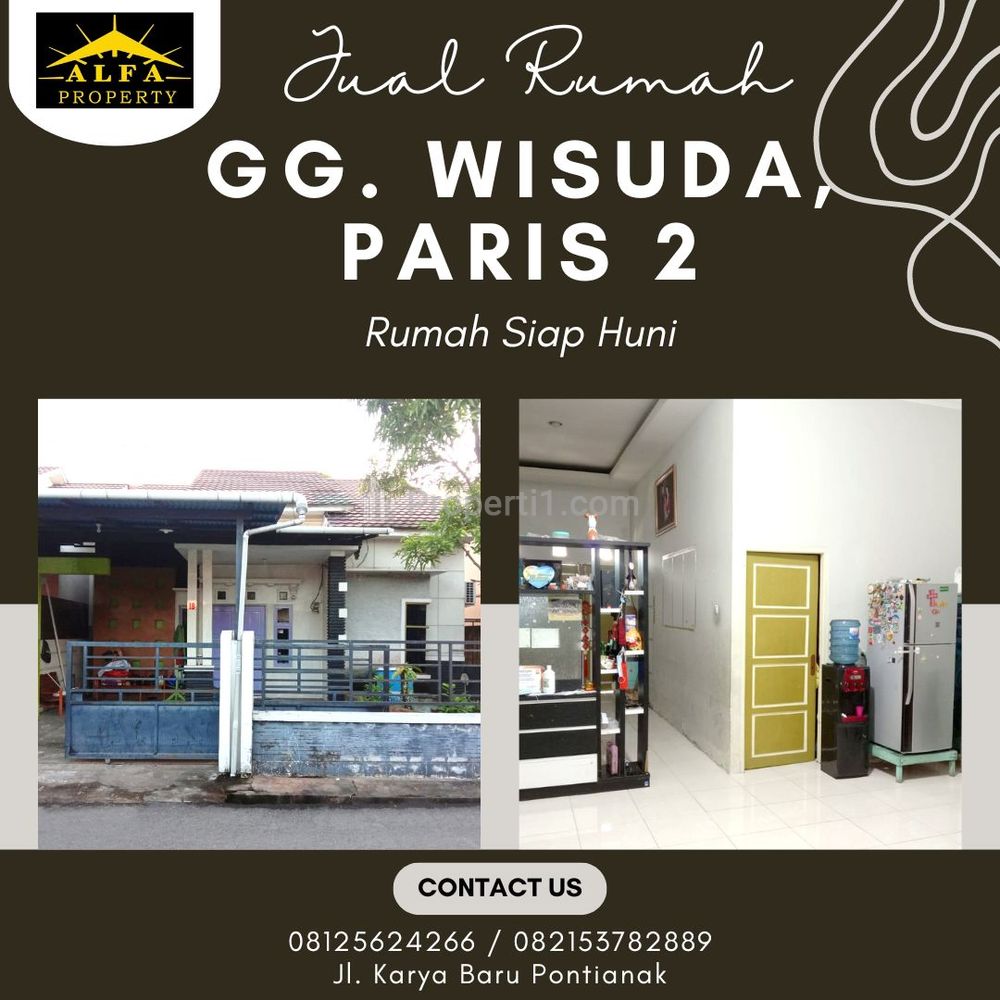 Dijual Rumah Jalan Parit Haji Husin 2 Gg. Wisuda Kota Pontianak