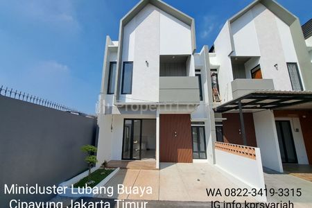 Dijual Rumah Ready Mini Cluster Lubang Buaya Cipayung Jakarta Timur KPR Free Biaya