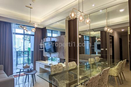 Sewa Apartemen Permata Hijau Suites 3BR - Modern Full Furnished - Apartemen Dekat Kampus Binus KL0277