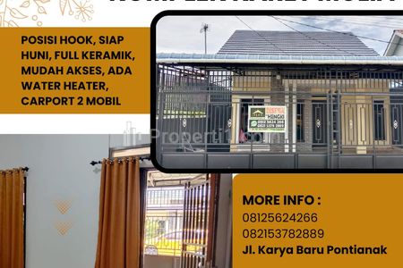 Disewakan Rumah 2 Kamar di Komplek Karet Mulia Kota Pontianak - Hanya 20 Juta Per Tahun