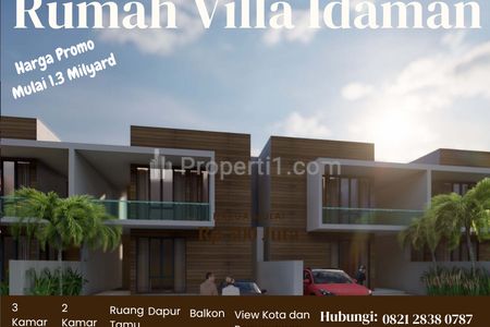 Villa Modern Dijual Harga Promo Lokasi di Banyak Tempat Wisata Alam di Cisarua Bandung Barat