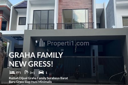 Rumah Dijual di Graha Family Surabaya Baru Gress Siap Huni Minimalis