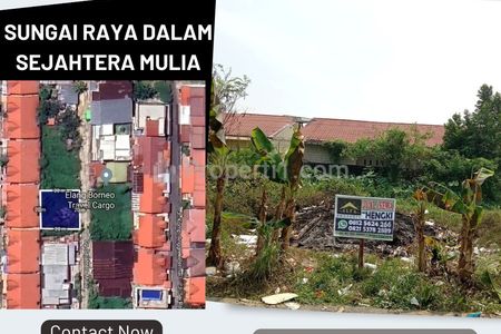 Dijual/Disewakan Tanah di Jalan Sungai Raya Dalam, Gang Sejahtera Mulia, Kota Pontianak - Luas 400m2