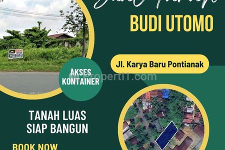 Dijual Tanah Jalan Budi Utomo Kota Pontianak