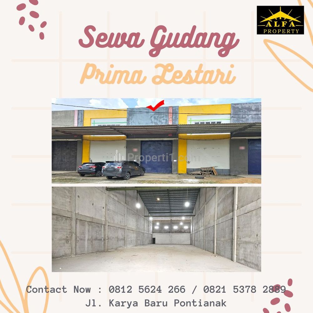 Disewakan Gudang Prima Lestari Kota Pontianak