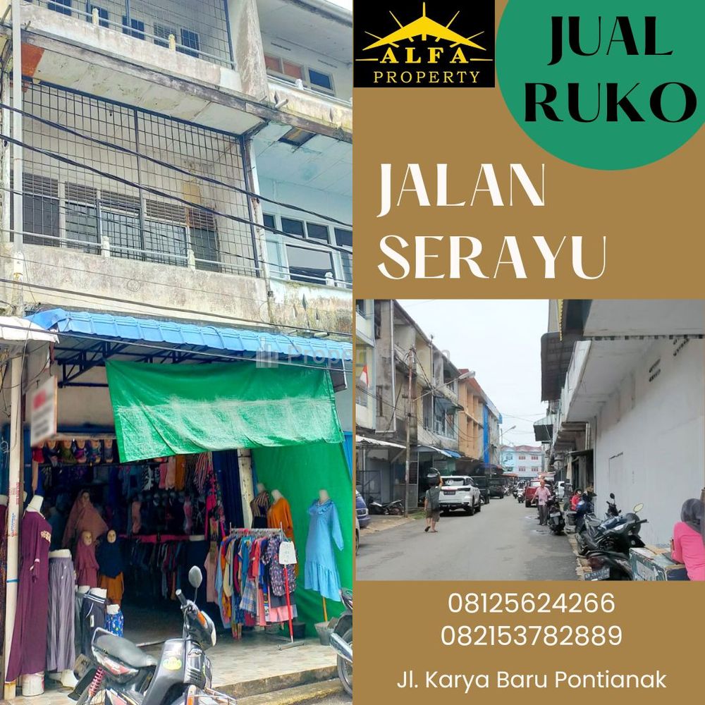 Dijual Ruko Jalan Serayu Kota Pontianak