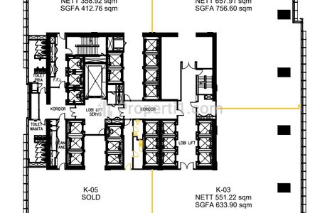 Jual Ruang Kantor Office Space di Autograph Tower Thamrin Nine Jakarta Pusat