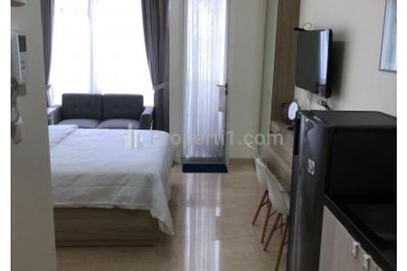 Disewakan Apartemen Menteng Park Jakarta Pusat Type Studio Full Furnished, dekat Taman Ismail Marzuki dan Cikini