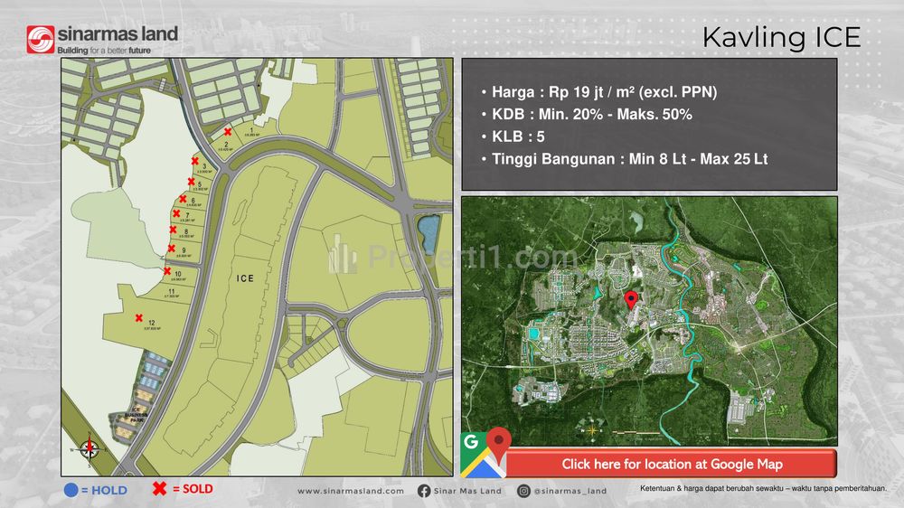 Dijual Tanah Kavling Siap Bangun di BSD City Tangerang