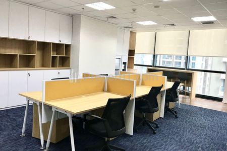 Sewa Office Space District 8 Treasury Tower, SCBD Jakarta Selatan, Luas 141sqm Modern Furnished