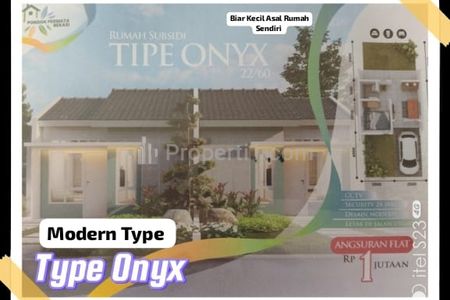 Rumah Dijual Modern Type Onyx di Pondok Permata Bekasi