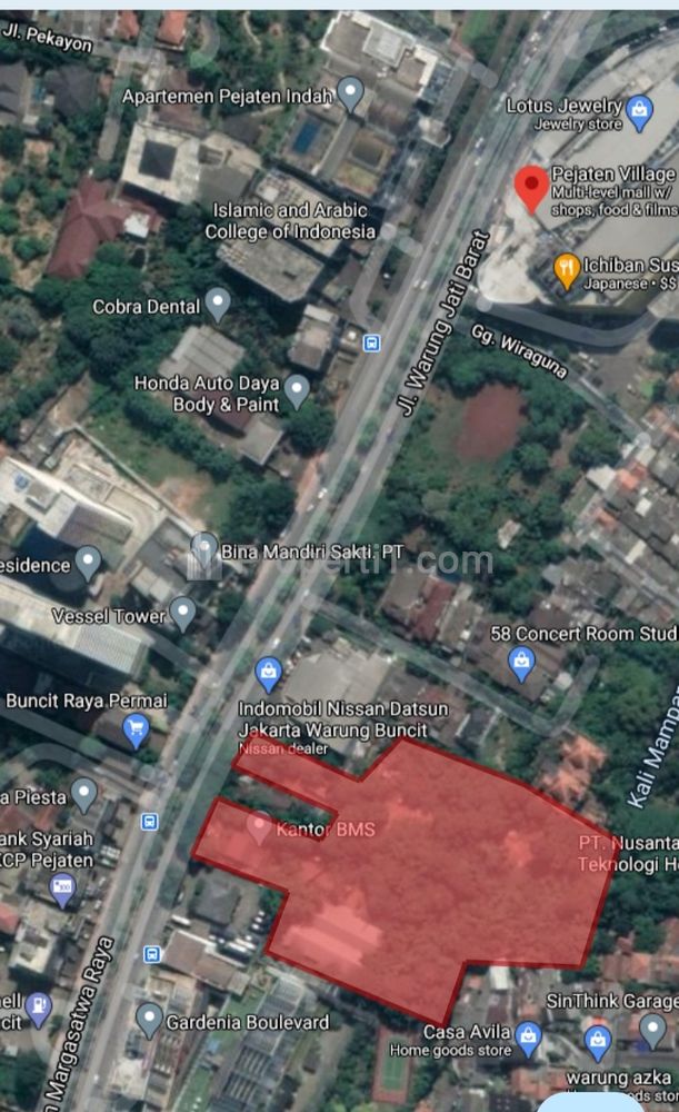 Jual 1.2 ha Tanah di Raya Buncit, Dekat Pejaten Village, Dekat Kemang, Dekat TB Simatupang, Dekat Jatipadang, Jakarta Selatan