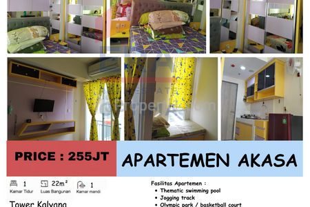 Dijual Apartemen Akasa, Serpong Utara, Tangerang Selatan - Studio Full Furnished