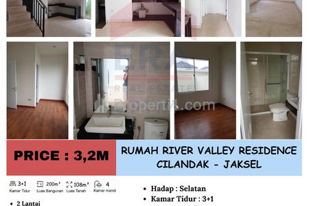 Dijual Rumah di River Valley Residence, Cilandak - Jakarta Selatan