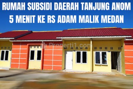 Jual Rumah Perumahan Subsidi di Daerah Tanjung Anom, 5 Menit ke RS Adam Malik dan 10 Menit ke Pajak Melati - Medan