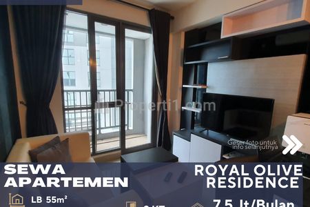 Disewakan Apartemen Royal Olive Residence 2BR Full Furnish Dekat Mall Pejaten Village