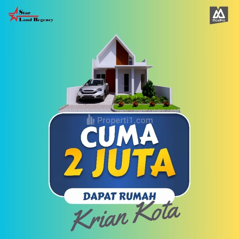 Rumah KPR Dekat Kawasan Industri Krian Sidoarjo Dijual 300 Jutaan, DP 0 Cicilan 2 Jutaan
