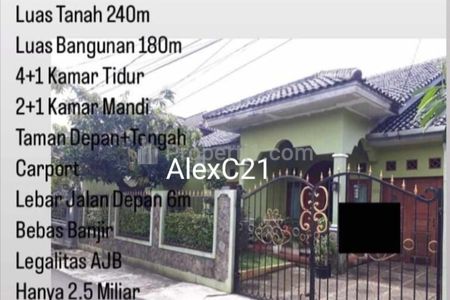 Dijual Rumah AJB Siap Sertifikat di Condet, Kramat Jati, Jakarta Timur