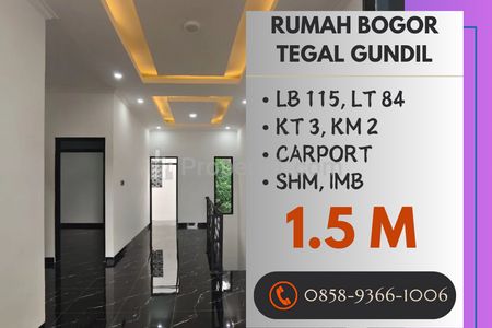 Jual Rumah Bogor 2 Lantai Terbaru Cakep Dekat ke Kebun Raya Bogor