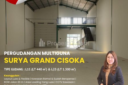 Dijual Gudang Surya Grand Cisoka Tangerang, Akses Mudah dan Aman