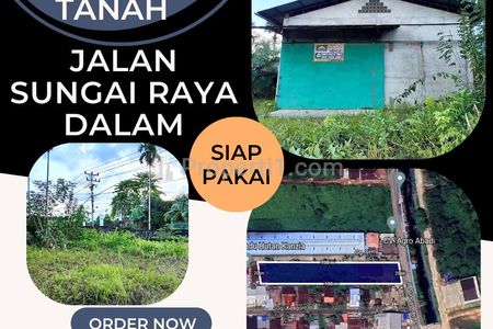 Dijual/Disewakan Gudang & Tanah Luas Sungai Raya Dalam Kota Pontianak