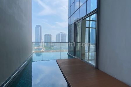 For Rent Apartment 4+1 Bedrooms Unfurnished with Private Pool, Anandamaya Residence Jakarta Pusat