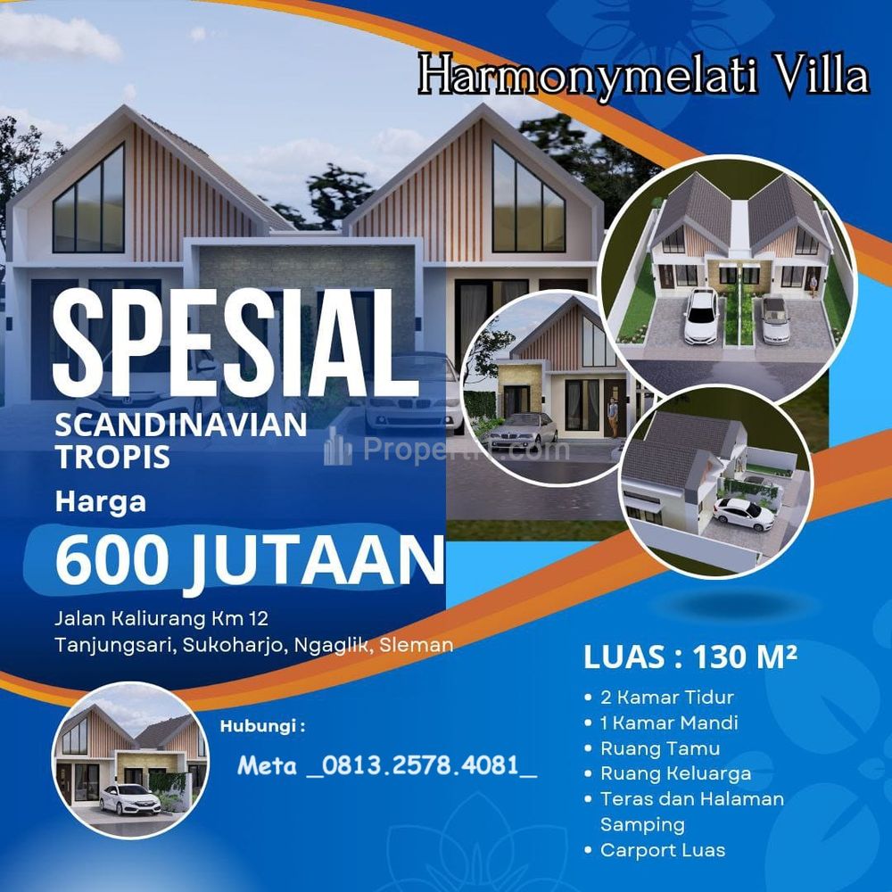 Dijual Cluster Rumah Modern Scandinavian Dekat Kampus UII, Sleman
