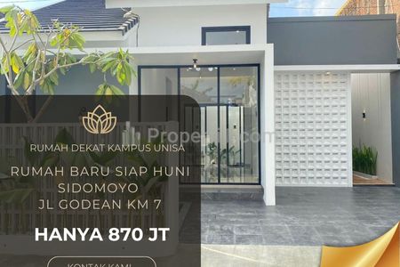 Dijual Rumah Siap Huni Godean Sleman, Dekat Kampus UNISA Ring Road Barat