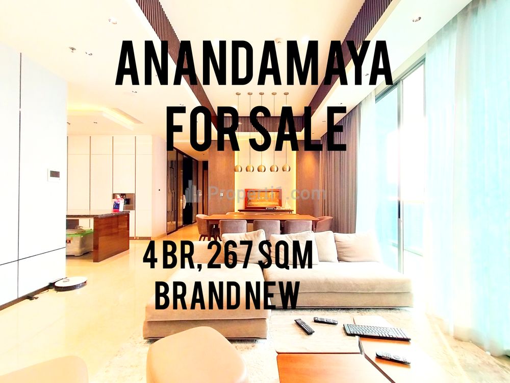 Jual di Bawah Harga Pasar Apartemen Anandamaya Residence, 4BR, 268sqm, Furnished, Unblock View, Ready To Move in, Direct Owner, Yani Lim 08174969303