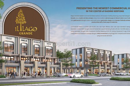 Dijual Ruko Baru Terkeren di Gading Serpong Tangerang - iL Lago