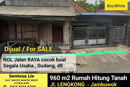 MURAH Rp 2 jutaan/m2 Dijual 960 m2 Tanah Mojokerto JATIM Strategis Nol Jalan Lengkong, Jambuwok, Trowulan - Cocok untuk Segala Usaha