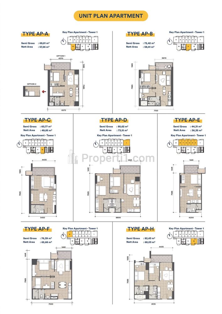 For Sale Mixed-Use Concept Living in BSD City - Apartemen Upper West BSD 2 BR Unfurnished