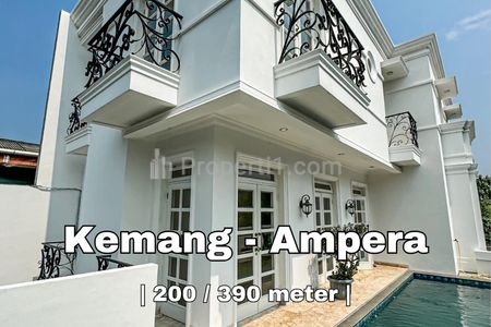 Dijual Rumah Baru Siap Huni dengan Pool di Kemang Ampera Jakarta Selatan