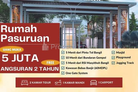 Dijual Rumah Baru Dekat Exit Tol Pasuruan